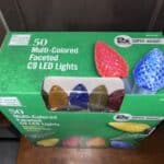 Home Accents 50 Multi Colored Faceted C9 LED Lights