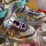 SULIFEEL Rainbow Unicorn 4 Size Adjustable Light up Roller Skates