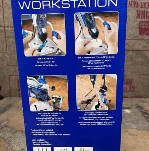 Dremel 220-01 Workstation Drill Press – Rotary Tool Holder & Flex Shaft Tool Stand – Adjustable Depth - Image 5