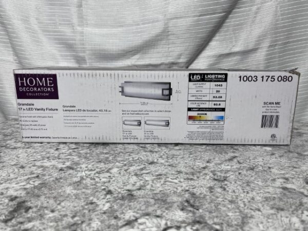Home Decorators Grandale 17 Inch LED Vanity Light - Image 3