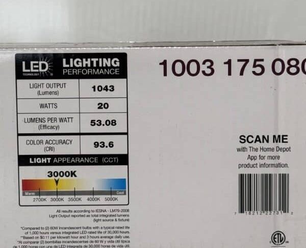 Home Decorators Grandale 17 Inch LED Vanity Light - Image 7
