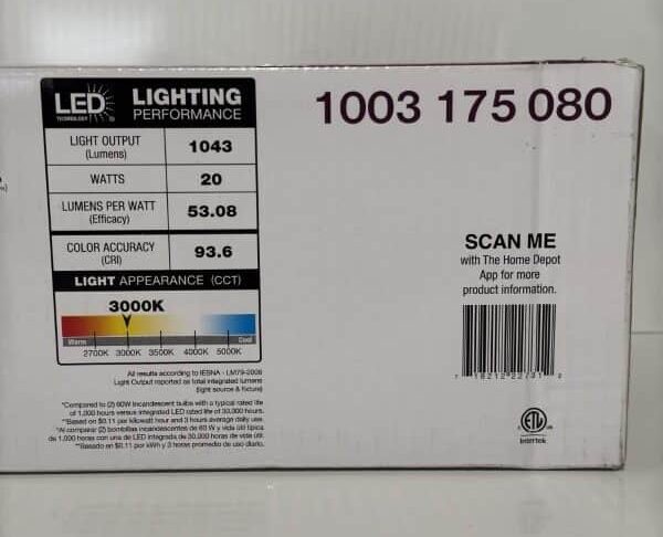 Home Decorators Grandale 17 Inch LED Vanity Light - Image 6
