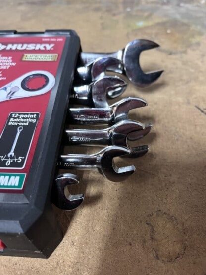 Husky Reversible Ratcheting MM Combination Wrench Set