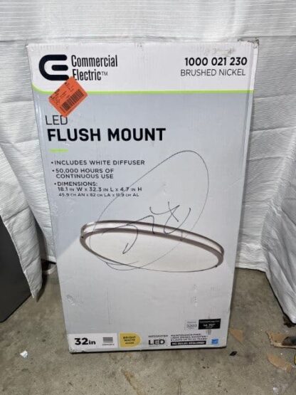 Commercial Electric LED Flush Mount 32 Inch