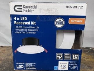 Commercial Electric 4 Inch LED Recessed Kit