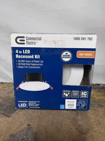 Commercial Electric 4 Inch LED Recessed Kit