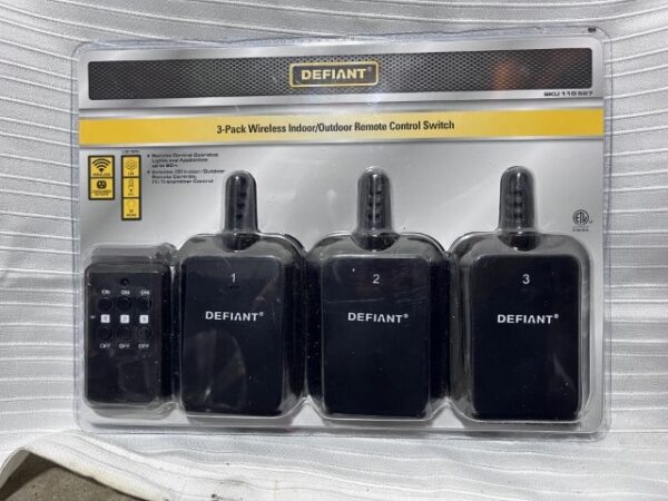 Defiant 3 Pack Wireless Remote Control Switch