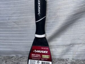 Husky 3 inch Stainless Steel Bent Paint Scraper with Extendable Handle | Heavy-Duty Tool​