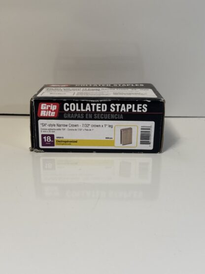 Grip-Rite 1 in. 18-Gauge Galvanized SX-Style Narrow Crown Staples (5,000 Per Box) - Image 9