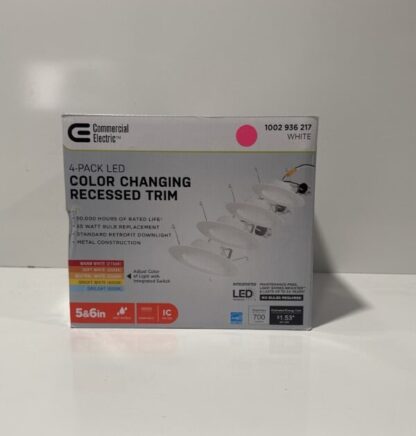 Color Changing Recessed Trim 4 Pack LED