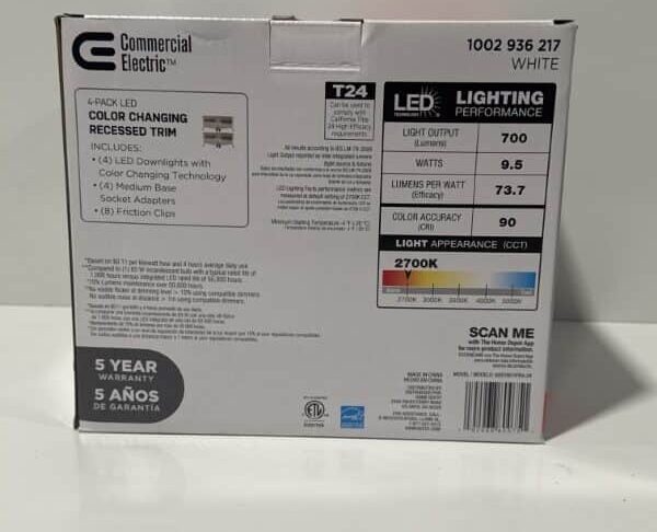 Color Changing Recessed Trim 4 Pack LED - Image 4