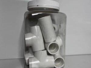 Charlotte Pipe 1" PVC Tee Fitting 10-Pack | Schedule 40 Slip x Slip x Slip