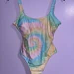 Stoney Clover Lane Womens Pastel Tie Dye One Piece Swimsuit Size M Without Tags