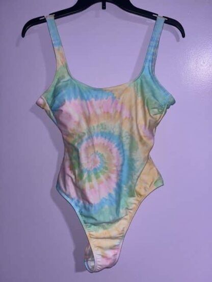 Stoney Clover Lane Womens Pastel Tie Dye One Piece Swimsuit Size M Without Tags