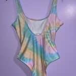 Stoney Clover Lane Womens Pastel Tie Dye One Piece Swimsuit Size M Without Tags