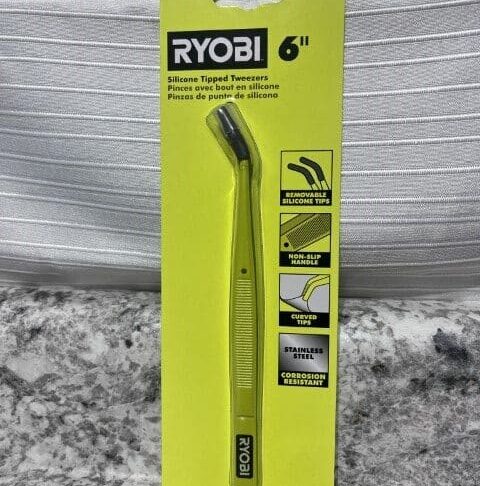 Ryobi silicone tipped tweezers 6" 