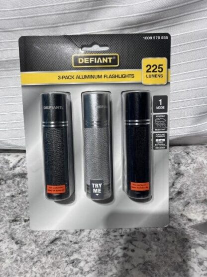 Defiant 3 Pack Aluminum Flash Lights