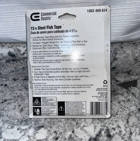 Commercial Electric 15 Ft Steel Fish Tape - Image 3