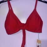 Kona Sol Red Bikini Top Size S (4-6)