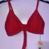 Kona Sol Red Bikini Top Size S (4-6)