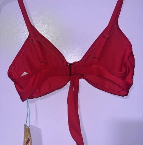 Kona Sol Red Bikini Top Size S (4-6) - Image 2