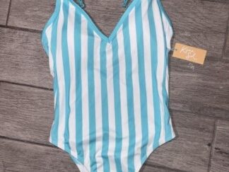 Kona Sol One Piece Turquoise Bathing Suit Size M