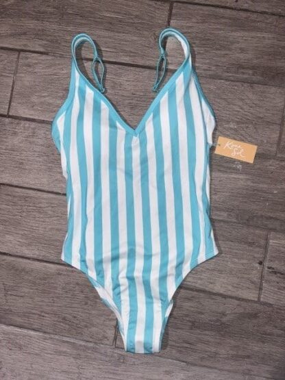 Kona Sol One Piece Turquoise Bathing Suit Size M