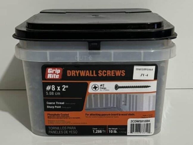 Grip Rite Drywall Screws #8 x 2 inch coarse thread