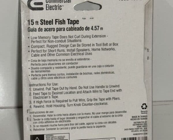 Commercial Electric 15 Ft Steel Fish Tape - Image 7