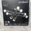 Artika Aristo 8 Light LED Modern Black Flush Mount Ceiling Fixture