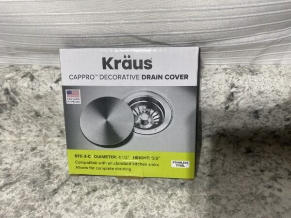 Kraus CapPro Removable Decorative Drain Cover