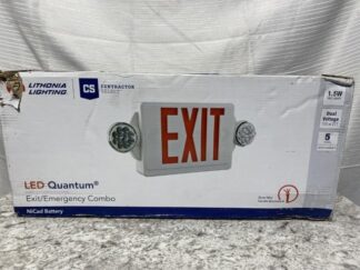 Lithonia LED White and Red Exit Emergency Combo