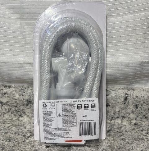 Glacier Bay 3 Spray Wall Mount Handheld Shower Head White - Image 2