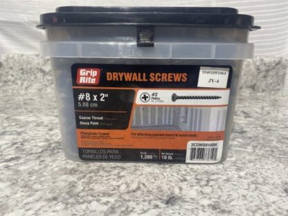 Grip Rite Drywall Screws #8 x 2 inch coarse thread - Image 4