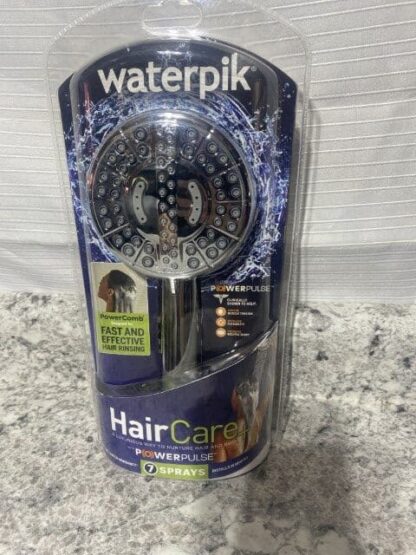 Waterpik 7-Spray Patterns Wall Mount Adjustable Handheld Shower Head in Chrome