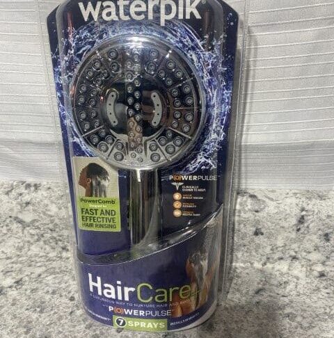 Waterpik 7-Spray Patterns Wall Mount Adjustable Handheld Shower Head in Chrome