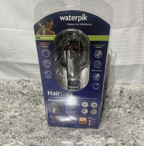 Waterpik 7-Spray Patterns Wall Mount Adjustable Handheld Shower Head in Chrome - Image 2