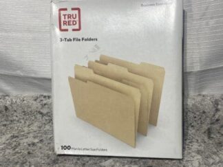 TRU Red 3 Tab Manila Folders