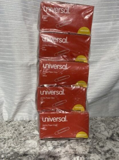 UNIVERSAL ONE Paper Clip, Jumbo, Smooth, PK1000