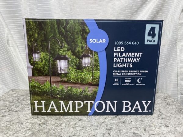Hampton Bay Bronze Shepherds Hook Outdoor Solar LED Light