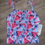 Cat & Jack Summer Watermelon Swimsuit Top Size S