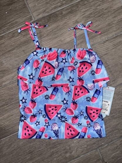 Cat & Jack Summer Watermelon Swimsuit Top Size S