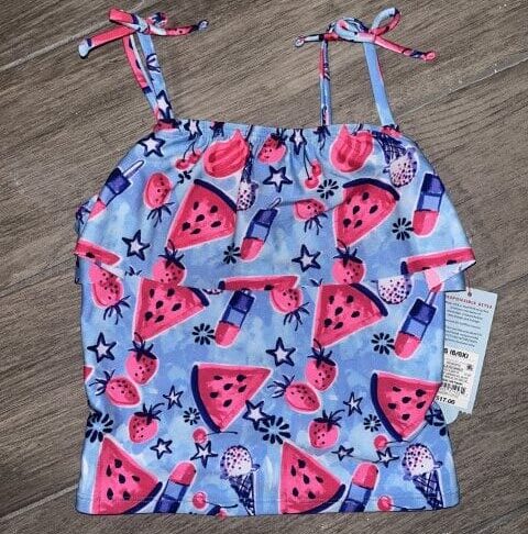 Cat & Jack Summer Watermelon Swimsuit Top Size S