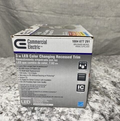 Commercial Electric 3 Inch LED Color Changing Recessed Trim - Image 3