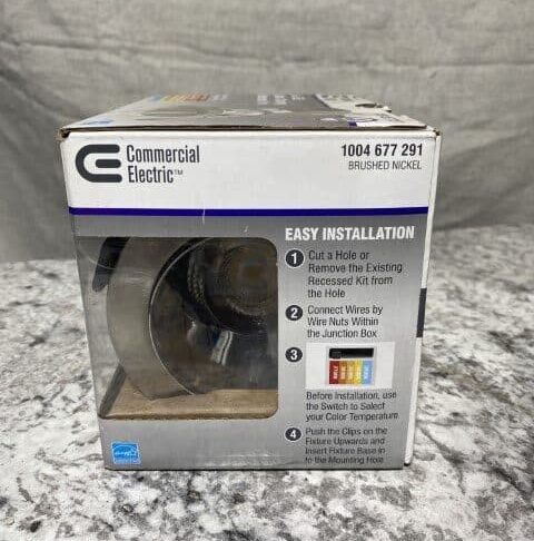 Commercial Electric 3 Inch LED Color Changing Recessed Trim - Image 2