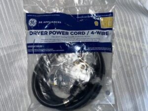 GE Dryer 30A Power Cord 4 Wire
