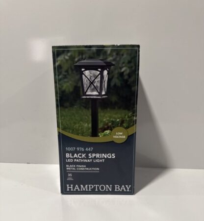 Hampton Bay Black Springs LED Pathway Light Low Voltage