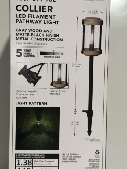 Hampton Bay Collier Pathway Light Low Voltage - Image 7