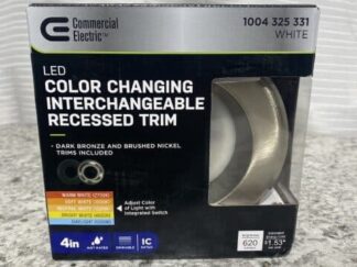 Commercial Electric 4 Inch LED Interchangeable Trim and Adjustable Color