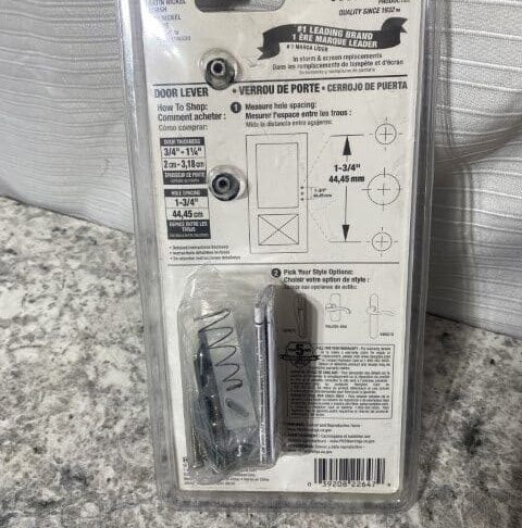 Wright Mount Door Lever Satin Nickel - Image 3